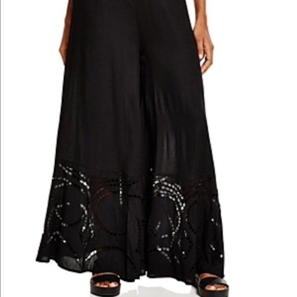 NWT Vix Paula Hermanny Solid Ninfa Black Pant